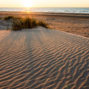 Sunset,On,The,Beach,In,Westende